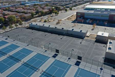 Legacy High School Outdoor Basketball Courts in North Las Vegas