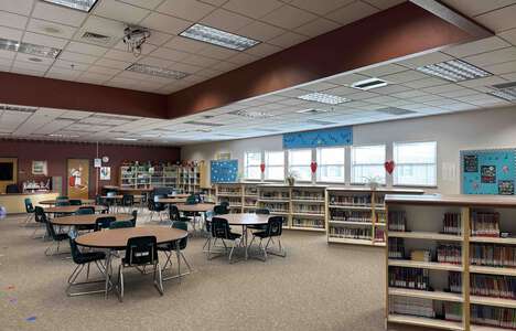 Owyhee Elementary School Library in Nampa