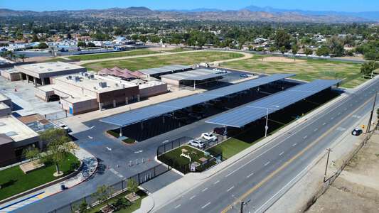 Tomas Rivera Middle School Parking Lot - Front in Perris 2