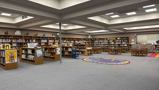Caldwell Elementary School Library in Wichita 4