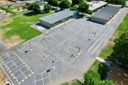 Cunningham Elementary School Outdoor Basketball Courts in Turlock