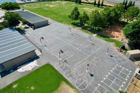 Cunningham Elementary School Outdoor Basketball Courts in Turlock