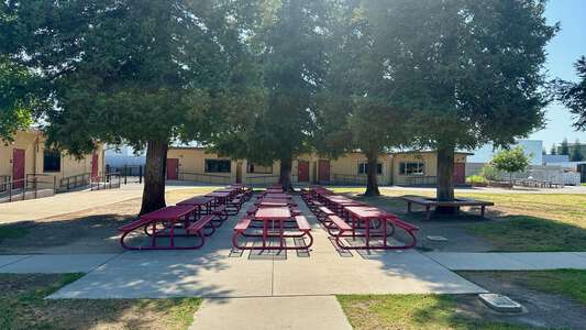 Cunningham Elementary School Outdoor Area in Turlock