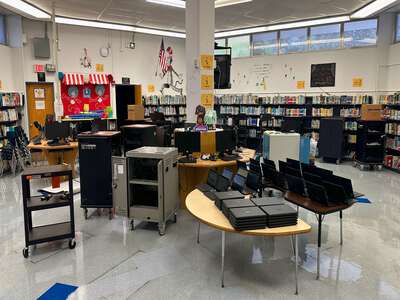 Kinloch Park Elementary School Library in Miami