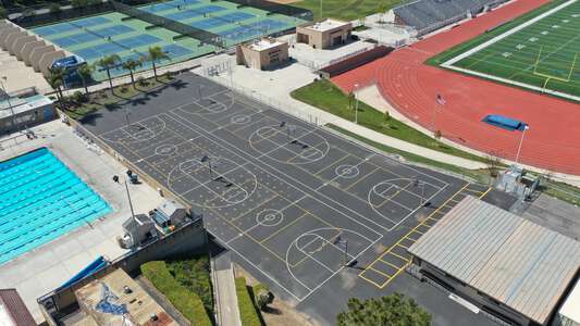University High School Outdoor Basketball Courts in Irvine