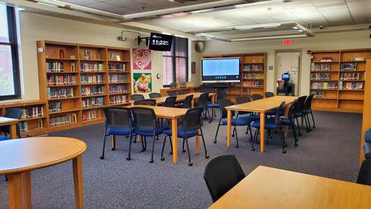Hand Middle School Media Center in Columbia