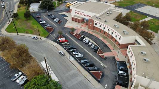 Graves Middle School Parking Lot - Front in Whittier 2