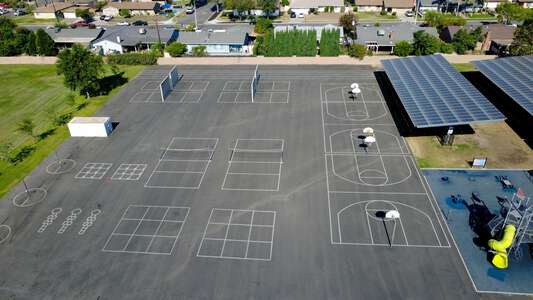 Lena M. Preston Elementary School Blacktop / Basketball Courts in Rialto 3