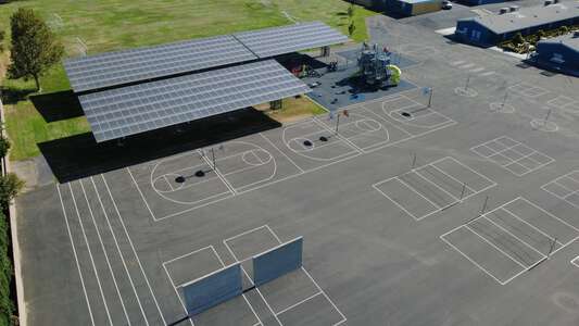 Lena M. Preston Elementary School Blacktop / Basketball Courts in Rialto 4