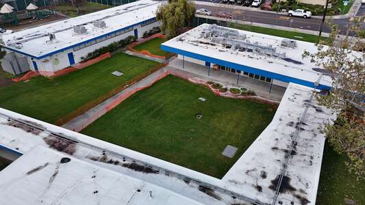 Grassy Area in front of Cafeteria