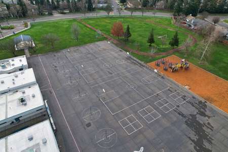 Barbara Comstock Morse Elementary School Outdoor Basketball Courts in Sacramento