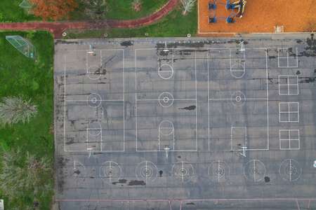 Barbara Comstock Morse Elementary School Outdoor Basketball Courts in Sacramento
