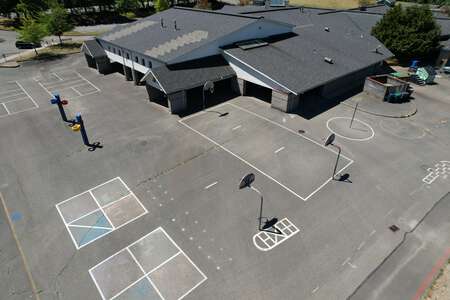 Laura Ingalls Wilder Elementary School Outdoor Basketball Courts in Woodinville