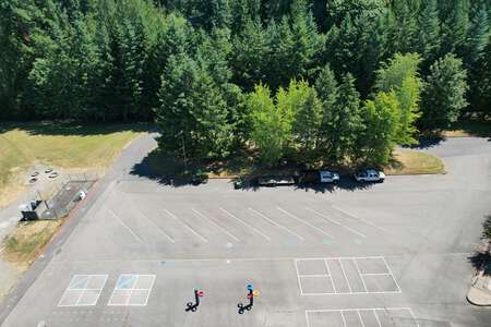 Laura Ingalls Wilder Elementary School Outdoor Basketball Courts in Woodinville