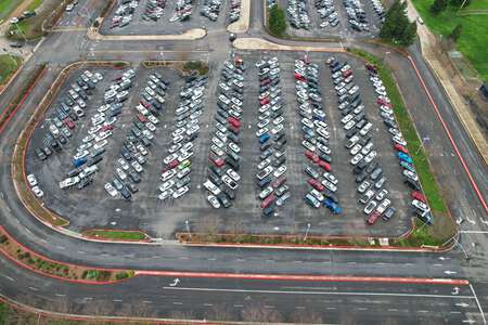 Pleasant Grove High School Parking Lot - Front in Elk Grove