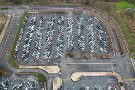 Pleasant Grove High School Parking Lot - Front in Elk Grove