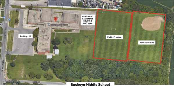 Buckeye Middle School Parking Lot in Columbus 2