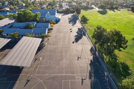 Christensen Middle School Basketball Blacktop in Livermore