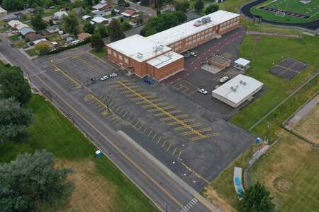 Hawthorne Middle School Parking Lot - Front in Pocatello
