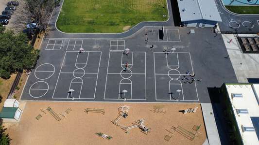 McManus Elementary School Outdoor Basketball Courts in Chico