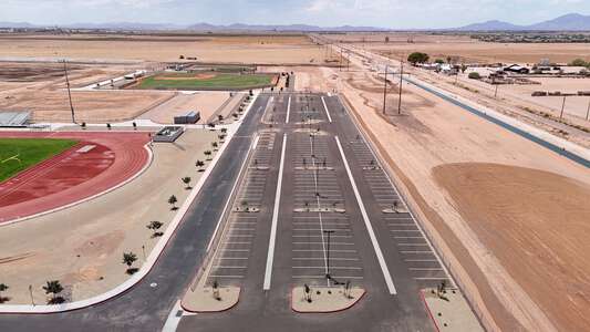 Desert Sunrise High School Parking Lot - Side in Maricopa