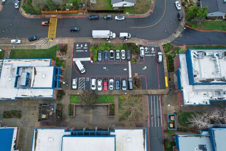 Florence Markofer Elementary School Parking Lot - Front in Elk Grove