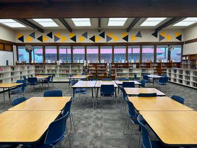James Rutter Middle School Library in Sacramento