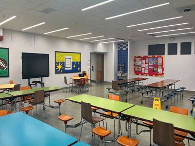Barbara Jordan Elementary School Cafeteria in Dallas