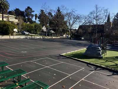 Old Mill School Outdoor Basketball Courts in Mill Valley