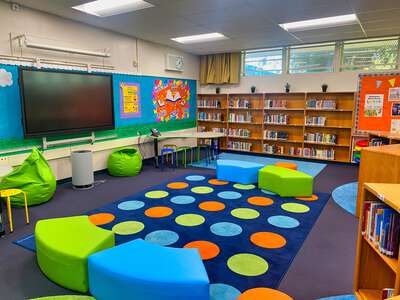 John D. Sloat Elementary School Library in Sacramento