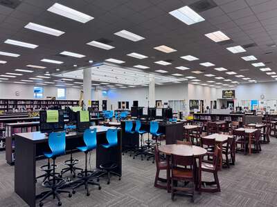 Goose Creek High School Media Center in Goose Creek