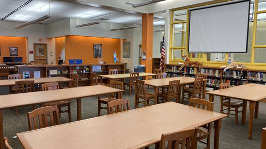 JP Case Middle School Library in Flemington