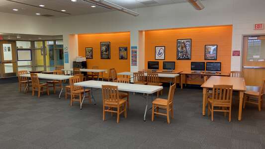 JP Case Middle School Library in Flemington