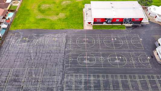 Mae Hensley Junior High School Outdoor Basketball Courts in Ceres 2