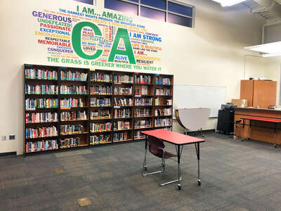 Rebound School (formally Central Academy) Library in Meridian