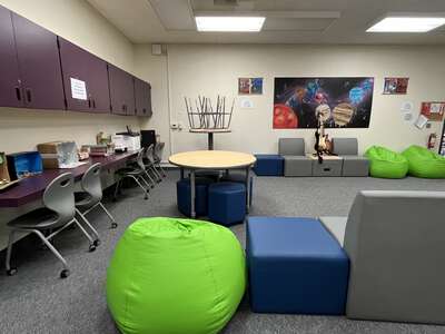Plaza Robles High School Library in Stockton