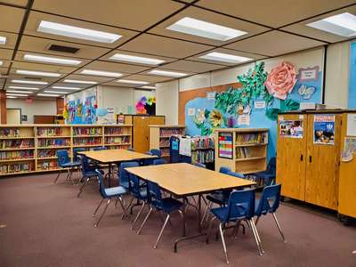 Kimbark Elementary School Library in San Bernardino