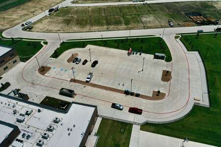 Justin Elementary School Parking Lot - Staff in Justin