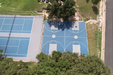 Lively Middle School Outdoor Basketball Courts in Austin