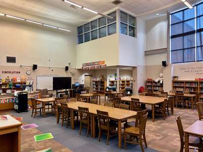 Larry G Smith Elementary School Library in Mesquite