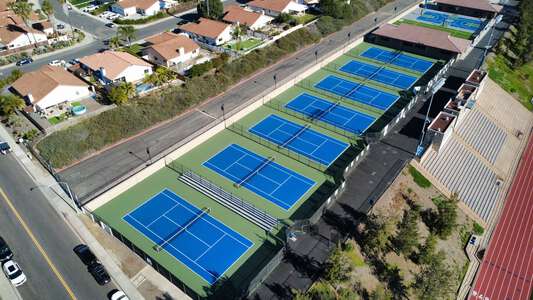 La Costa Canyon High School Tennis Courts in Carlsbad