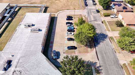 Edward Titche Elementary School Parking Lot - Front in Dallas 2