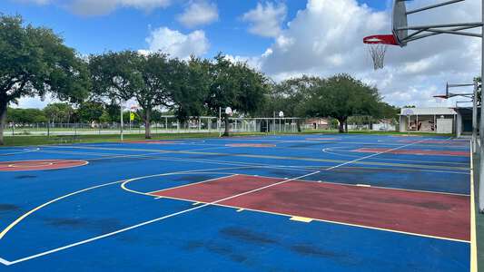 Arvida Middle School Outdoor Basketball Courts in Miami