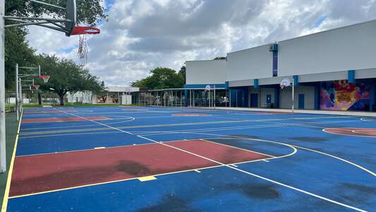 Arvida Middle School Outdoor Basketball Courts in Miami