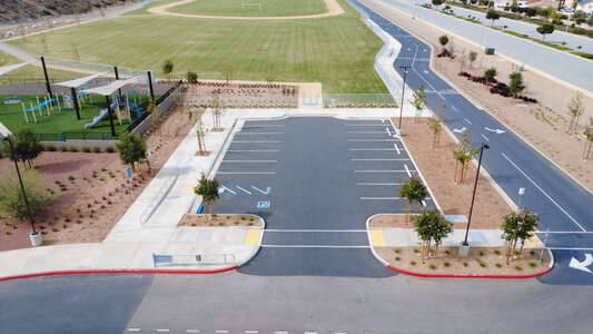 Granite Hills School Parking Lot - Fields in Perris