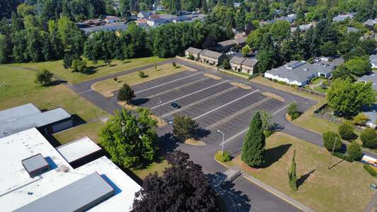 Monroe Middle School Parking Lot - Front in Eugene
