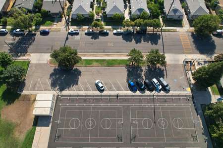 Lowell Elementary School Parking Lot in Fresno