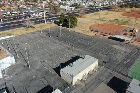 Guinn - Kenny C. Junior High School Outdoor Basketball Courts in Las Vegas