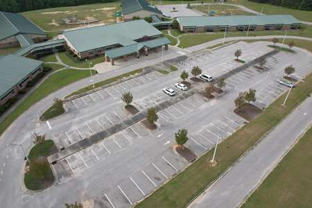 Powhatan Elementary School Parking Lot - Front in Clayton 2