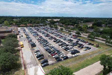 Eisenhower High School Parking Lot - Side in Houston
